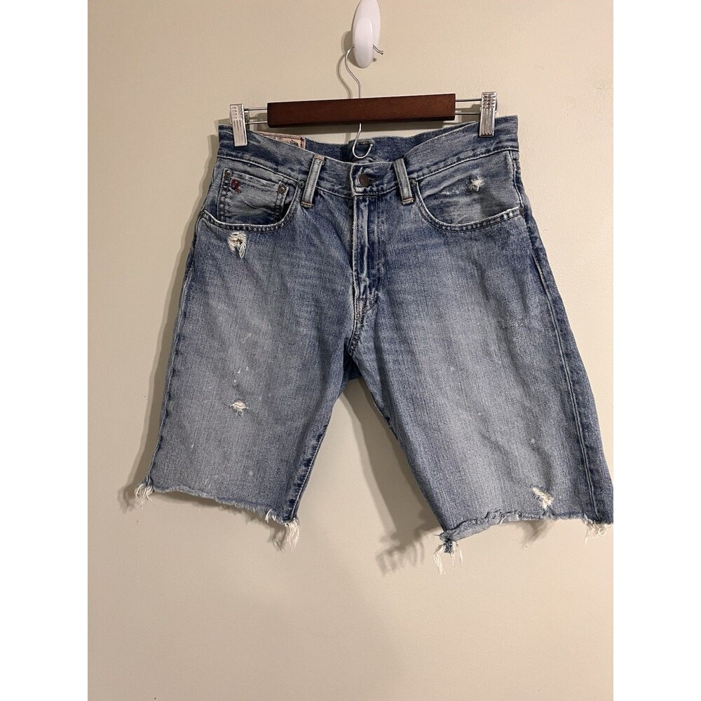 Vintage Polo Ralph Lauren Women  Distressed Cut Off Jeans Shorts Verick Sz 29